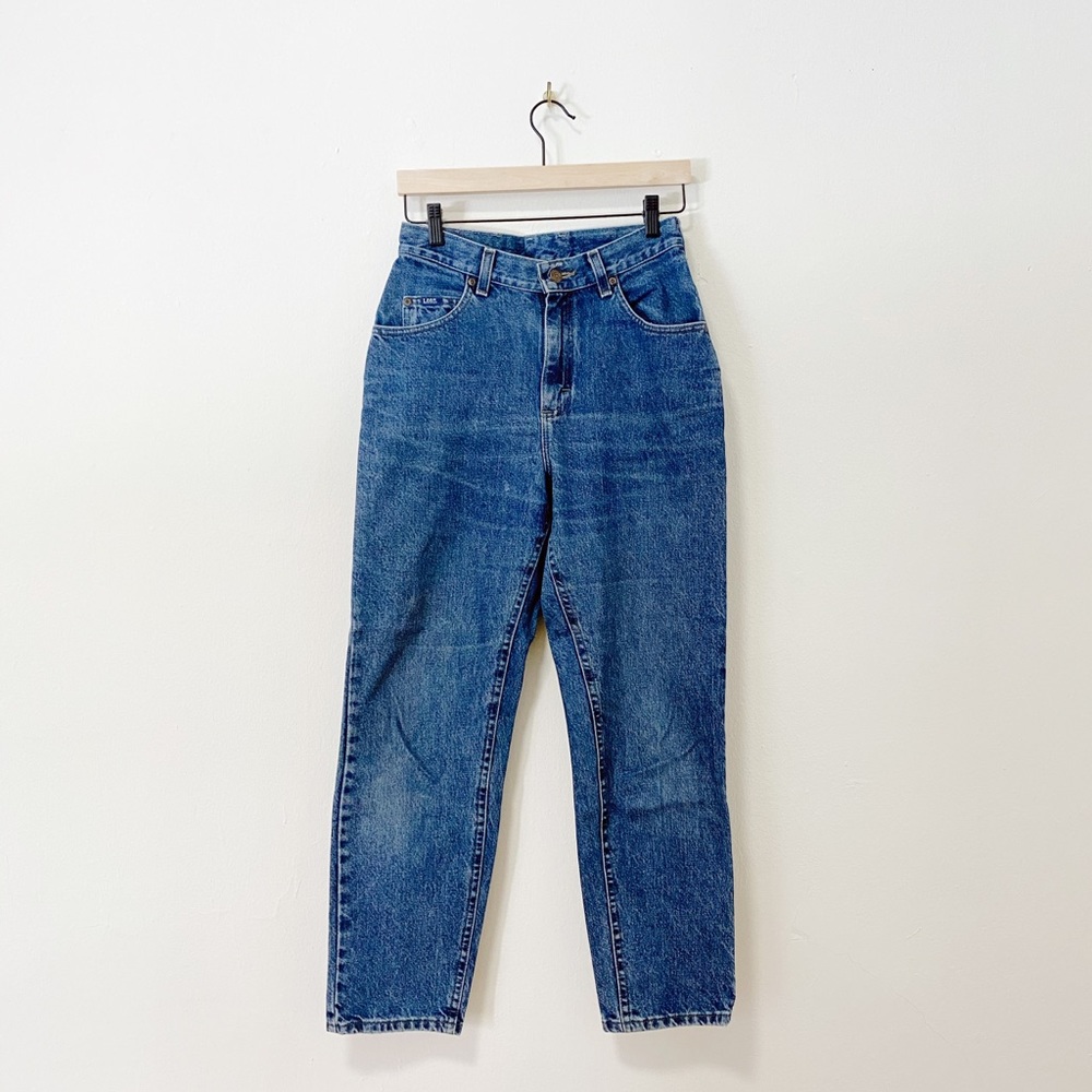 Vintage 90s Lee Blue High Waisted Mom Jeans